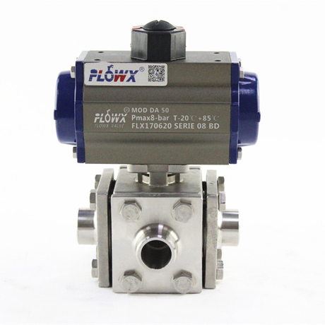 4-Way Stainless Steel Welding Ball Valves