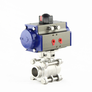 Pneumatic Operated Butt Welding Stainless Steel Ball Valve