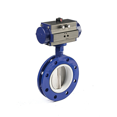 Pneumatic U Type Flanged Butterfly Valve