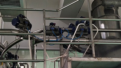 Pneumatic ball valve for plastic Industry