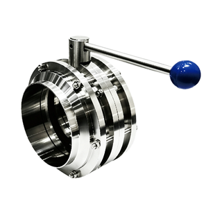 Three-Piece Sanitary Butterfly Valve