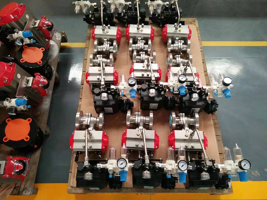 High Performance Butterfly Valve Type Double Flange Tight Shut Off--Production workshop 