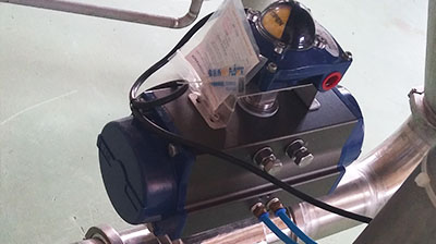 Pneumatic ball valve for plastic Industry