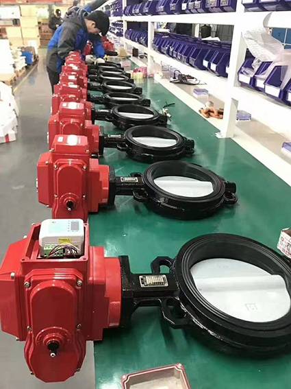 Korea Marine Hose Charlock Flange Butterfly Valves--Production workshop 