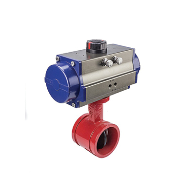 Pneumatic Fire Safety Butterfly Valve