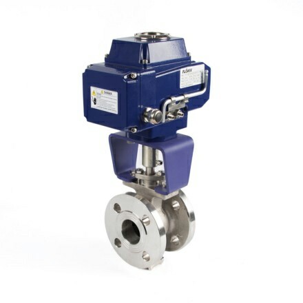 Electric Actuator V-Type Flanged Ball Valve