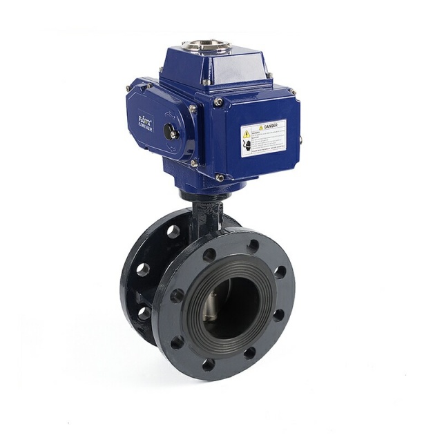 Electric Actuator Flanged Butterfly Valve