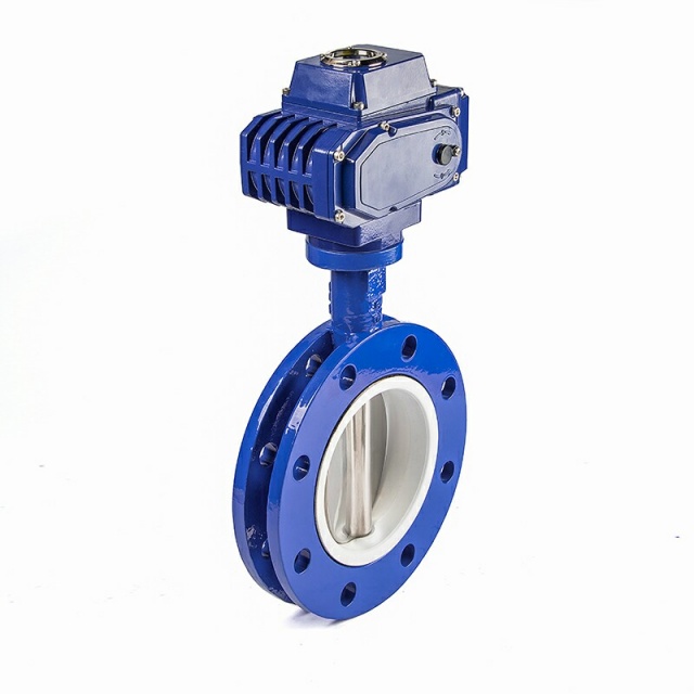 Electric Actuator U Type Flanged Butterfly Valve