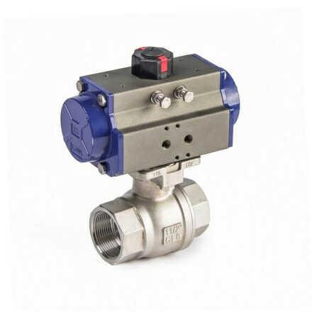 Pneumatic Actuator 2 Piece Thread Ball Valve