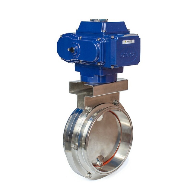 Electric Actuator Sanitary Butterfly Valve