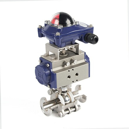Pneumatic Actuator 3-Piece Clamp Ball Valves