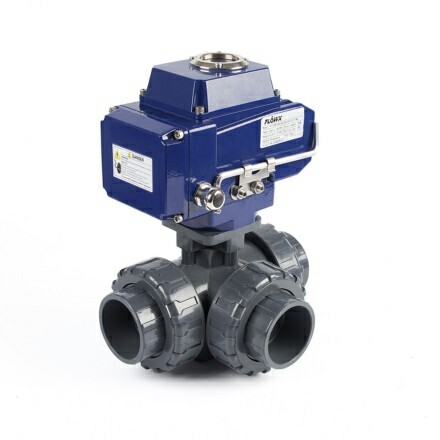 Electric Actuator Way True Union Ball Valve