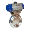 Sanitary Butterfly Valve With Pneumatic Actuator
