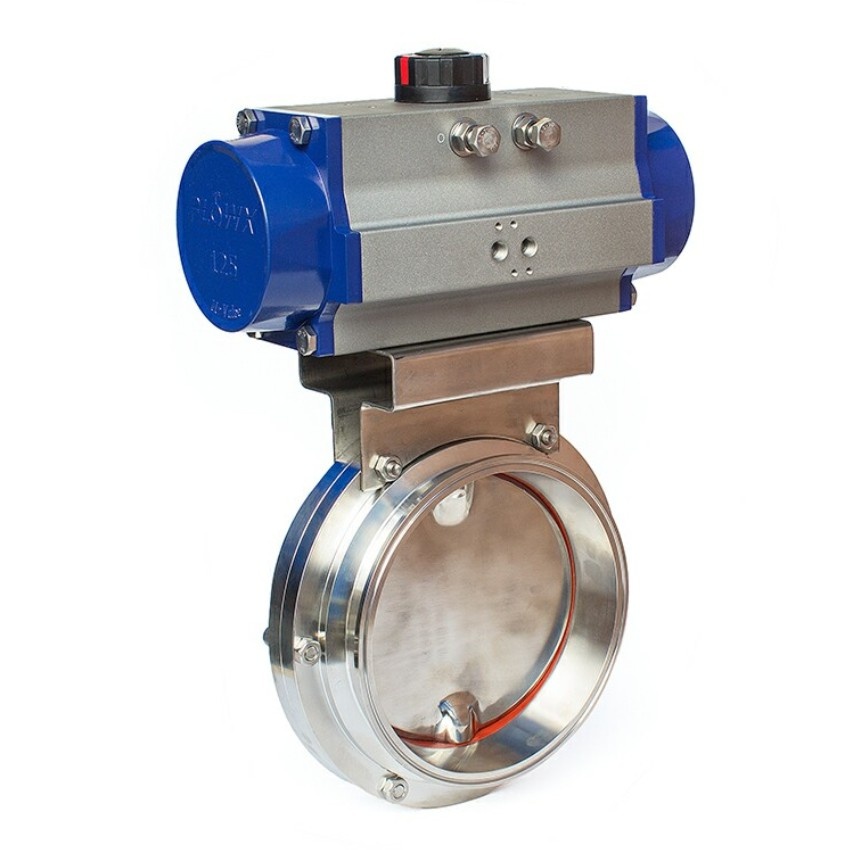Natural Gas Pnematic Controlled Butterfly Valve