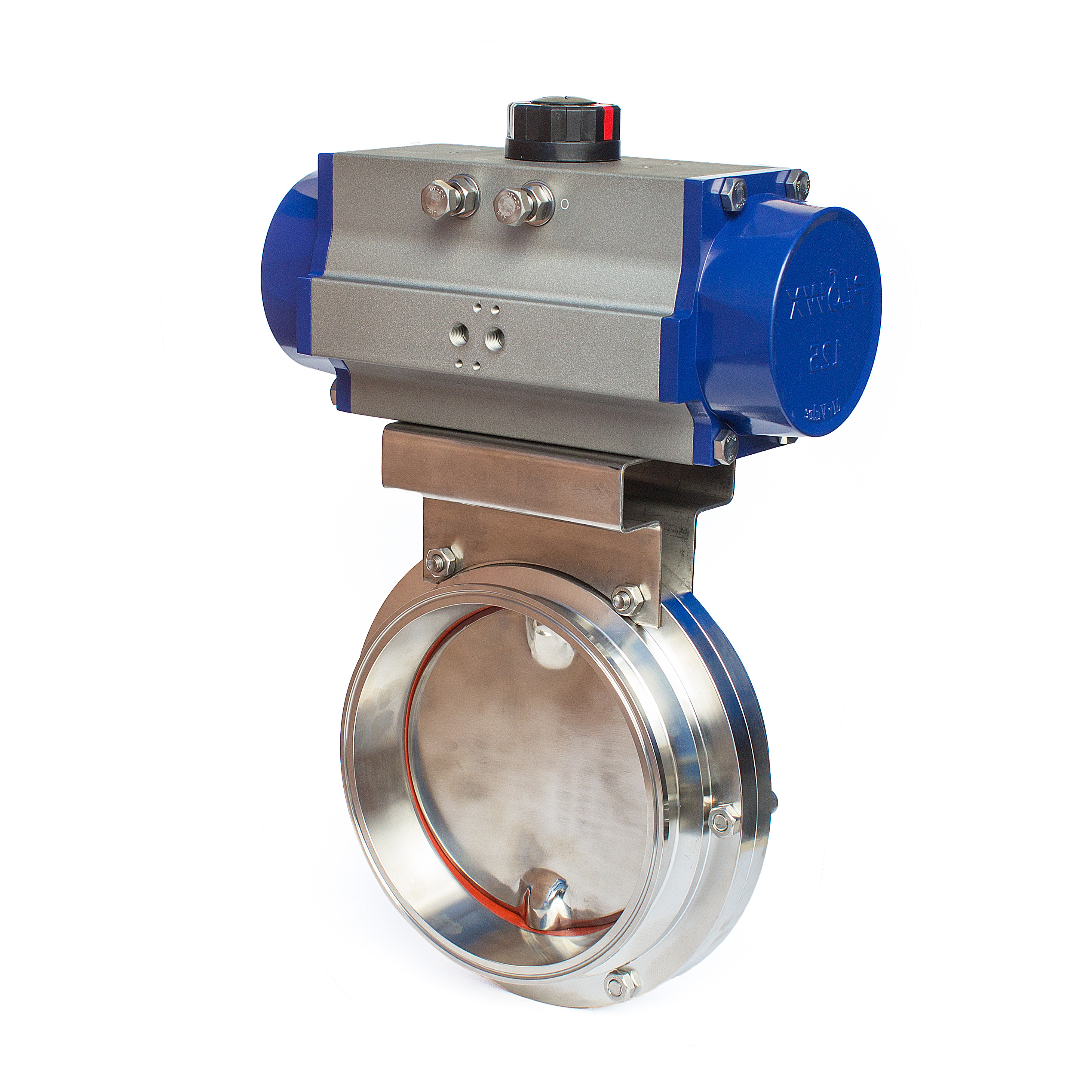 Pneumatic Actuated Sanitary Butterfly Valve - Buy Pneumatic Actuated