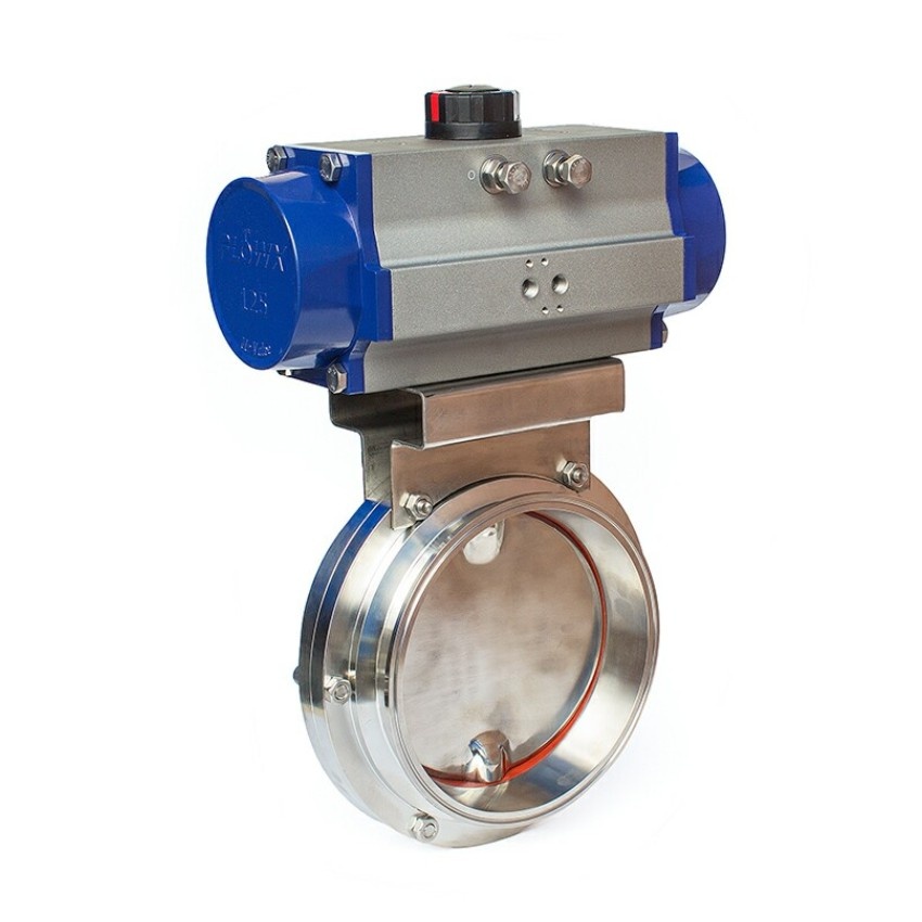 butterfly valve with pneumatic actuator working - Buy butterfly valve