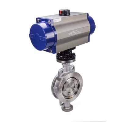 電気高性能バターフライバルブ-400-400